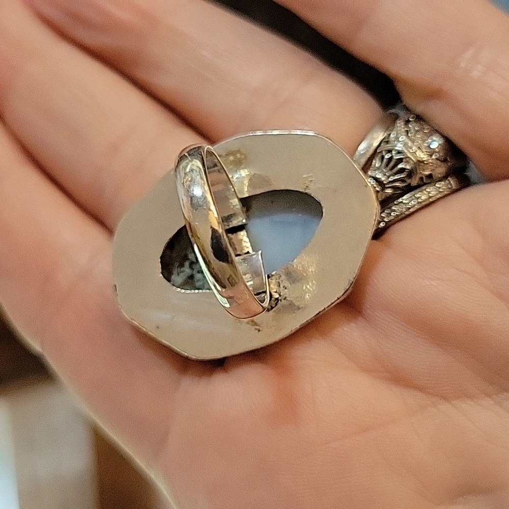 OWYHEE OPAL STATEMENT RING - Picture 7 of 9